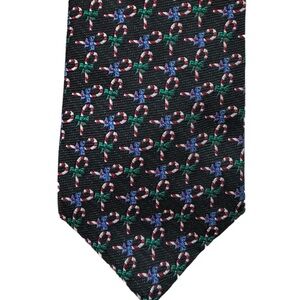 Vintage Candy Cane Silk Tie by Robert Talbots